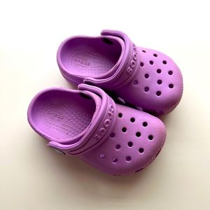 Baby Crocs light purple